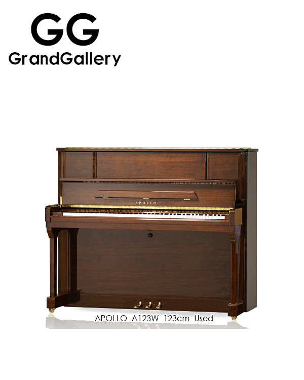 APOLLO/阿波罗 A123W木纹色立式钢琴带弱音装置2007年造