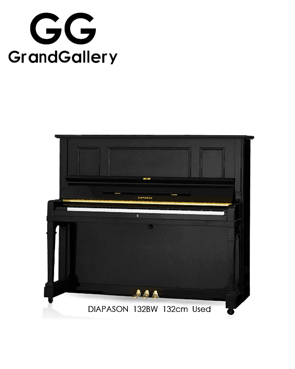 DIAPASON/迪亚帕森 132BW黑色立式钢琴性价比高 日本1976年造