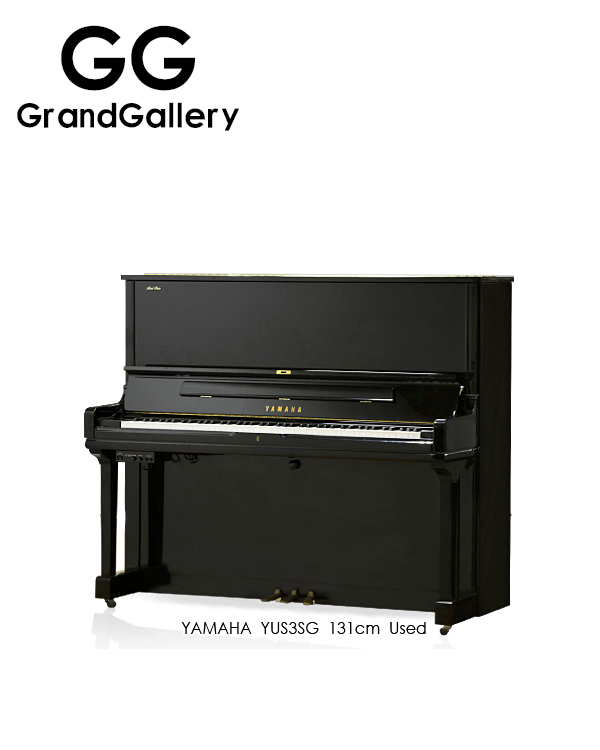 YAMAHA/雅马哈 YUS3SG黑色花样立式钢琴性价比高 2010年制造