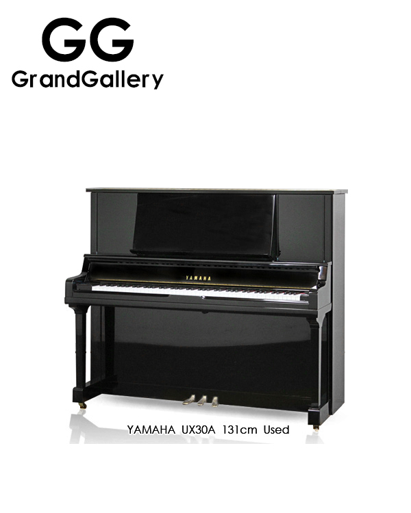 YAMAHA/雅马哈 UX30A黑色立式钢琴X支柱性价比高 日本1990制造