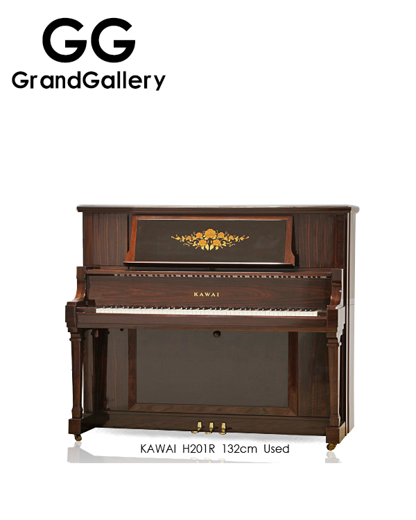 日本进口KAWAI/卡瓦伊 H201R木纹色立式钢琴性价比高 1990年古典