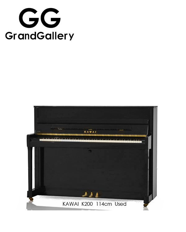 日本进口KAWAI/卡瓦伊 K200黑色立式钢琴性价比高 2014年造家用