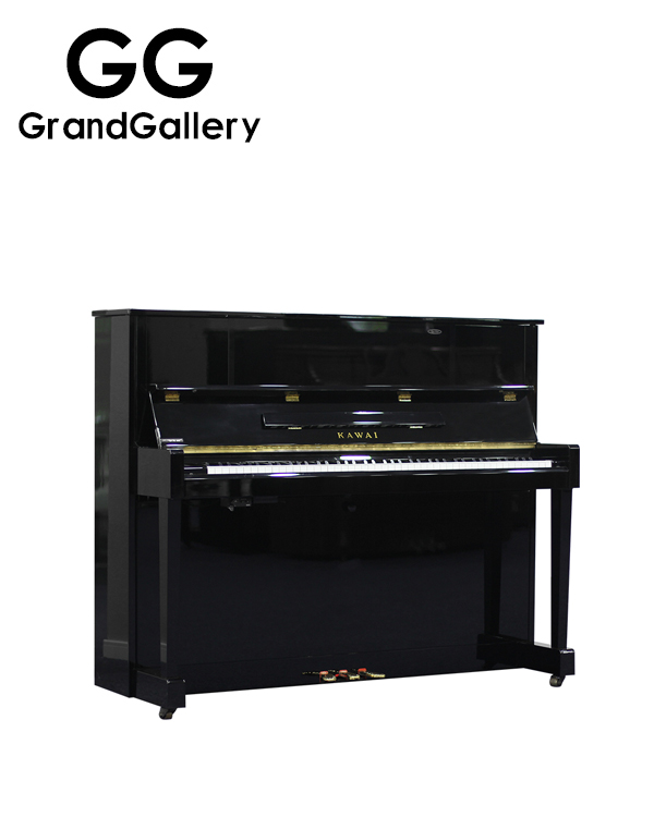 日本原装KAWAI/卡瓦伊 KU10黑色立式钢琴性价比高 1999年家用琴