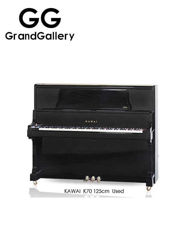 日本进口KAWAI/卡瓦伊 K70黑色立式钢琴性价比高 1998年家用琴
