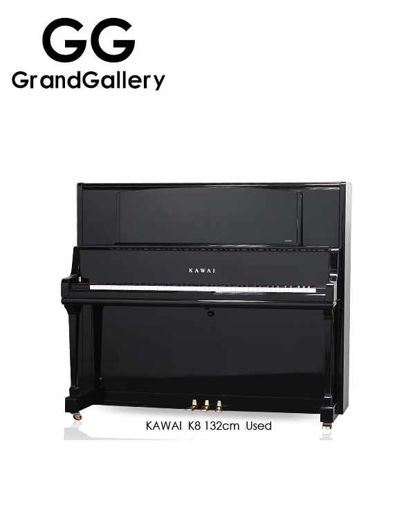 日本进口KAWAI/卡瓦伊 K8黑色立式钢琴性价比高 2006年造家用琴