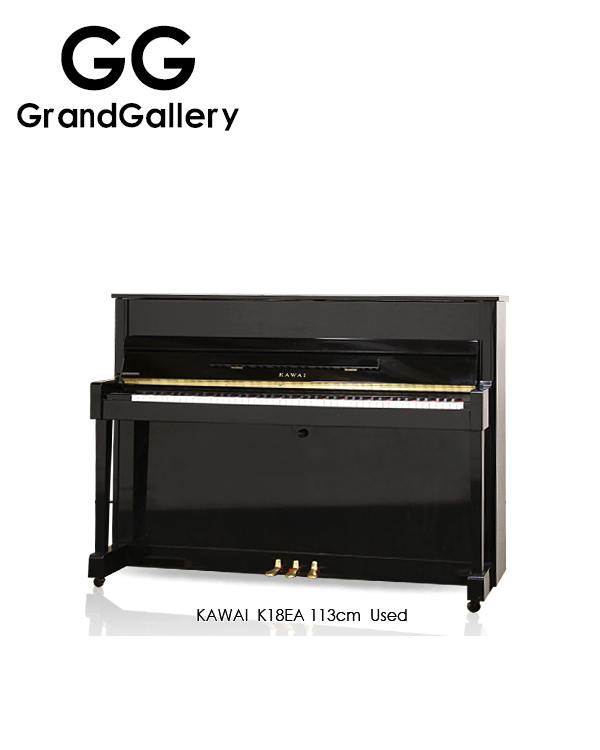 日本进口KAWAI/卡瓦伊 K18EA黑色立式钢琴性价比高 2005年家用琴