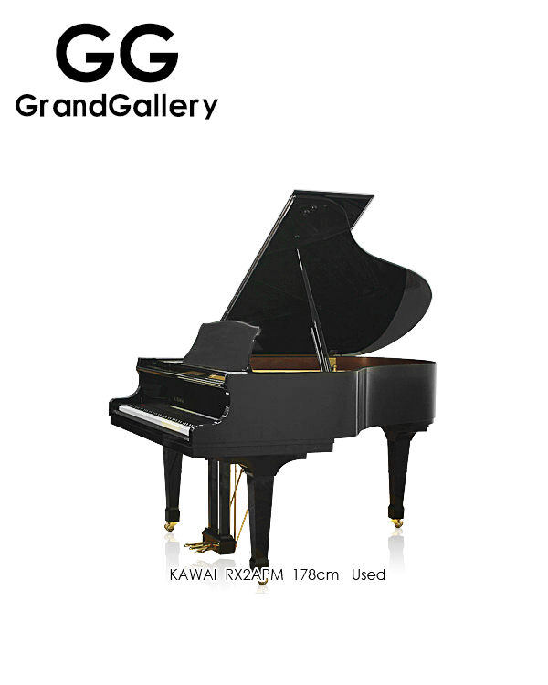 日本进口KAWAI/卡瓦伊RX2APM黑色三角钢琴性价比高 2002年好钢琴