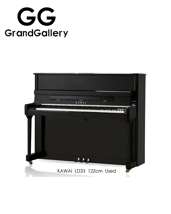 日本原装KAWAI/卡瓦伊 LD33黑色立式钢琴性价比高 2011年家用琴