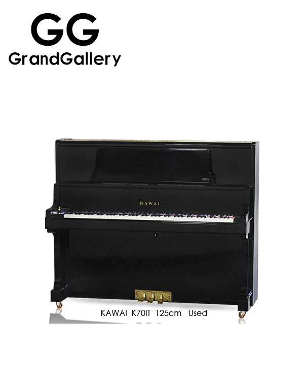 日本进口KAWAI/卡瓦伊 K70IT黑色立式钢琴性价比高 1998年家用琴