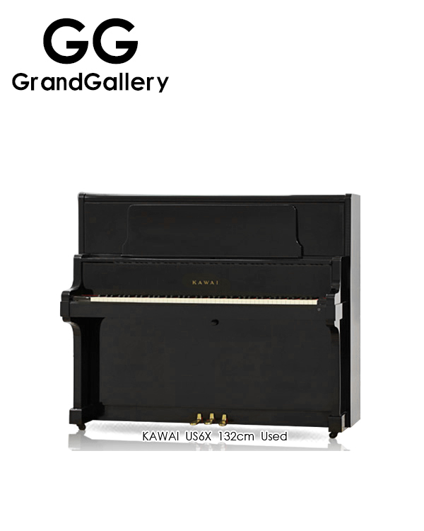 日本进口KAWAI/卡瓦伊 US6X黑色立式钢琴性价比高 1989年家用琴