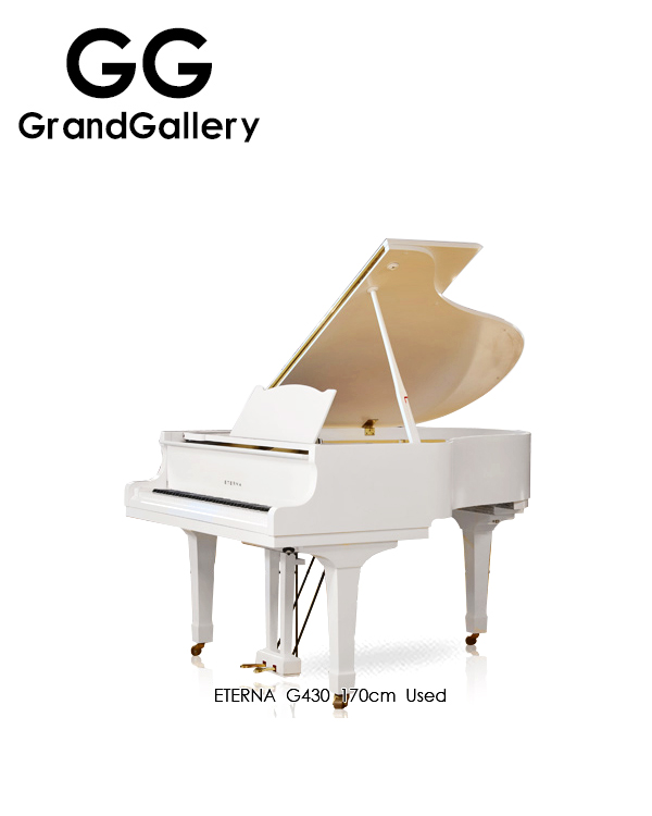 日本进口ETERNA/伊特那 G430白色三角钢琴性个比高 1980年家用琴