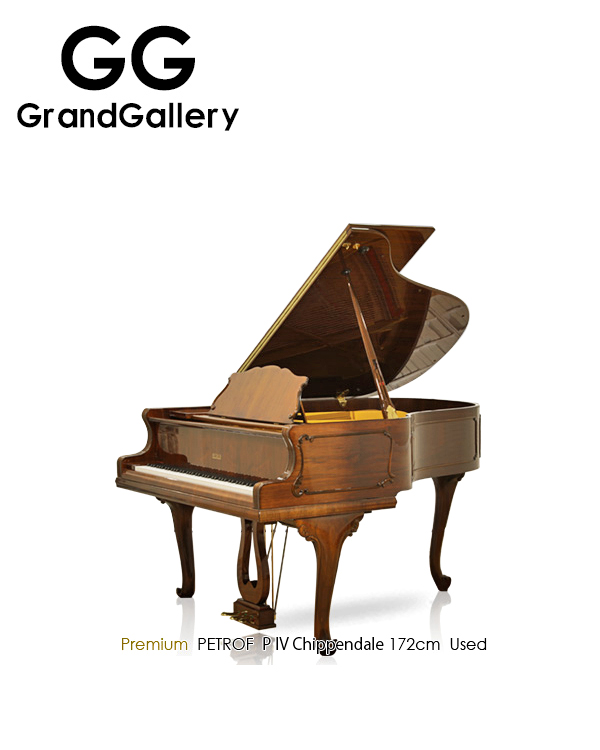 捷克佩卓夫/PETROF PIV Chippendale木纹色三角钢琴性价比高 1992年